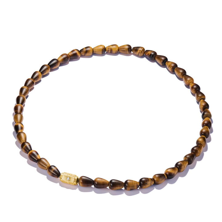 Necklace with Tiger’s Eye Beads Elyndra