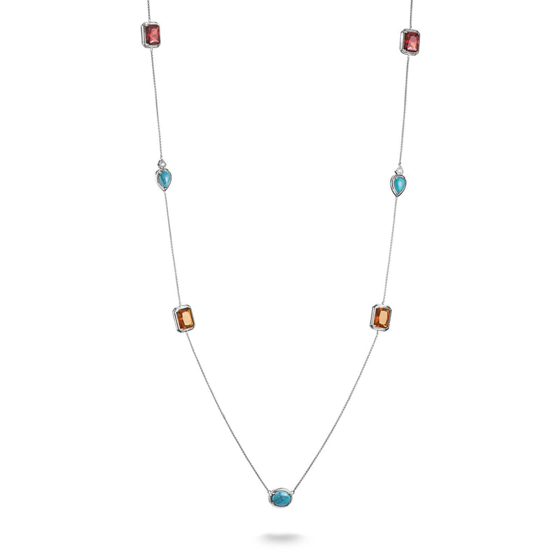 Necklace with Multicolored Stones Elyndra