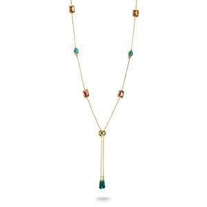 Y Necklace with Multicolored Stones Elyndra | THOMAS SABO Australia