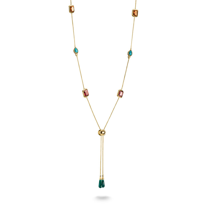 Y Necklace with Multicolored Stones Elyndra | THOMAS SABO Australia