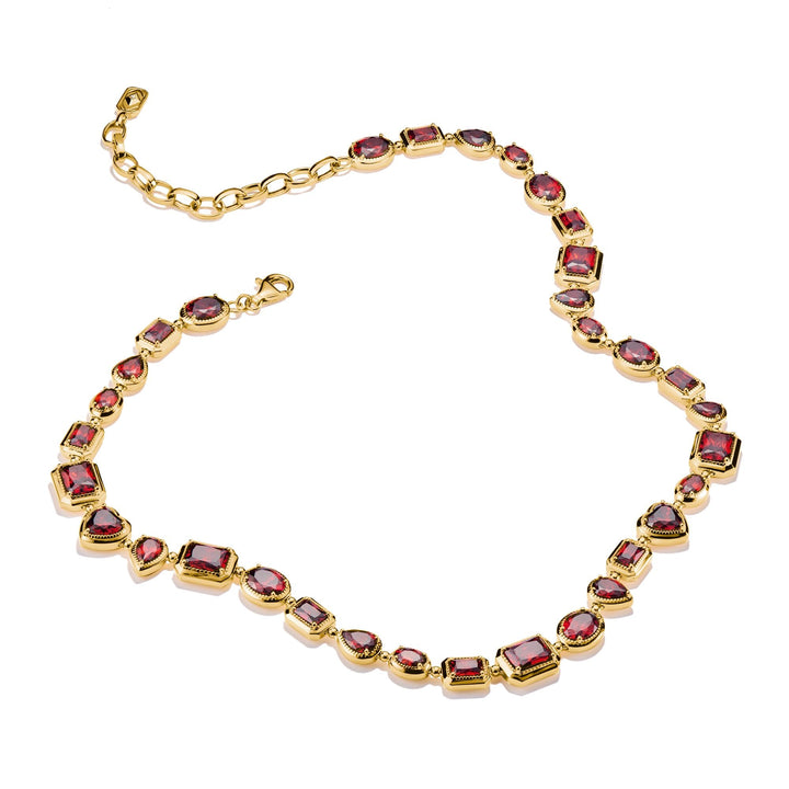 Necklace with Red Stones Elyndra