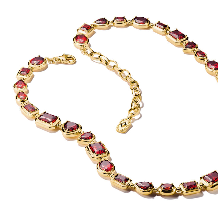 Necklace with Red Stones Elyndra