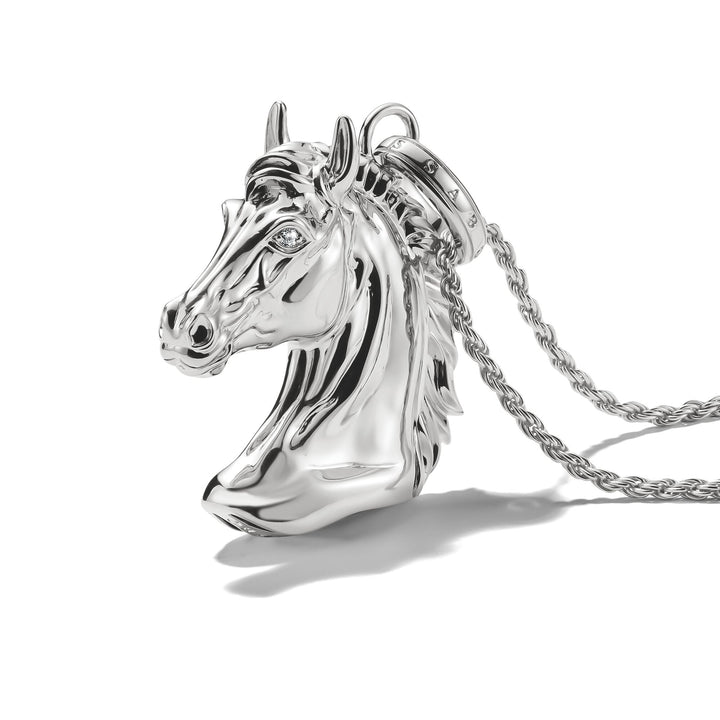 Horse Head Necklace with Zirconia Elyndra
