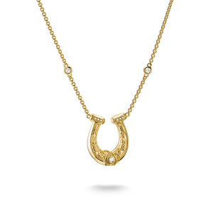 Horseshoe Necklace with White Zirconia Stones Elyndra | THOMAS SABO Australia