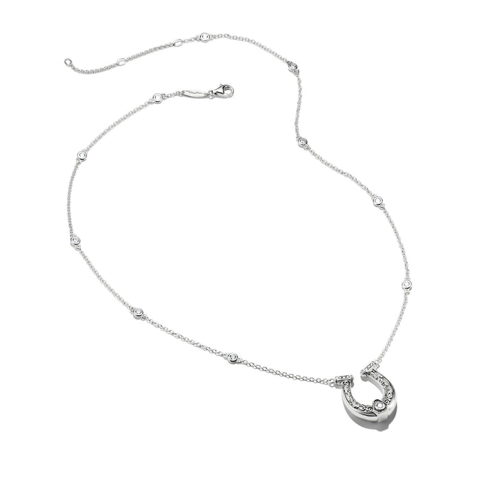 Horseshoe Necklace with Zirconia Elyndra
