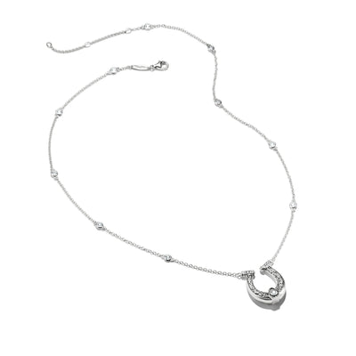 Horseshoe Necklace with Zirconia Elyndra