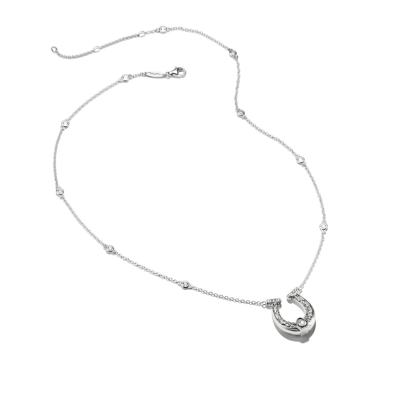 Horseshoe Necklace with Zirconia Elyndra