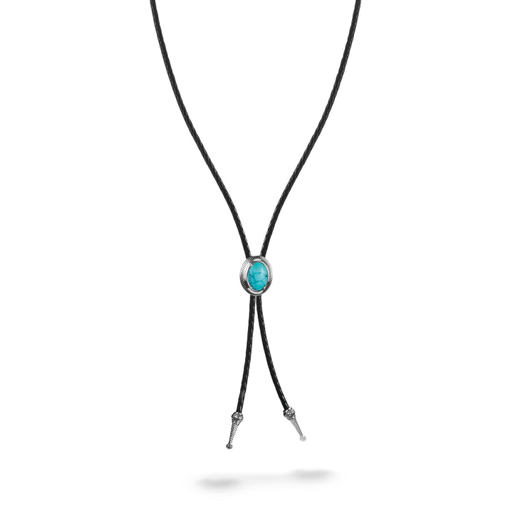 Leather Necklace with Turquoise Stone Elyndra | THOMAS SABO Australia