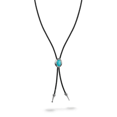 Leather Necklace with Turquoise Stone Elyndra | THOMAS SABO Australia