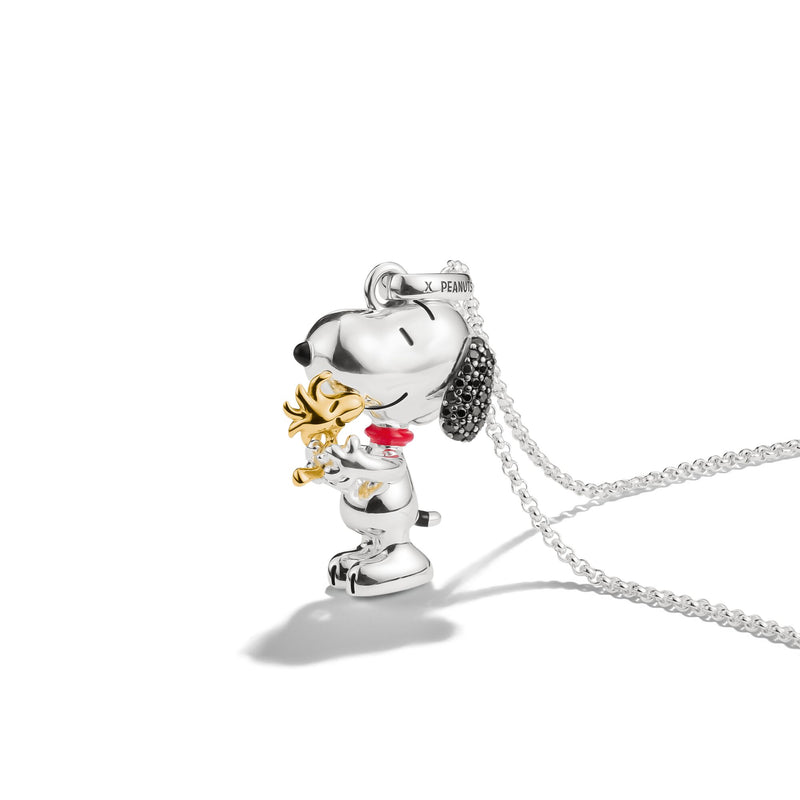 Snoopy & Woodstock Pavé Pendant PEANUTS