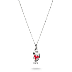 Snoopy with Heart Pendant PEANUTS Necklace