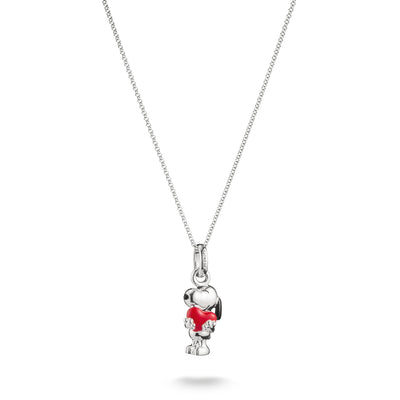 Snoopy with Heart Pendant PEANUTS Necklace