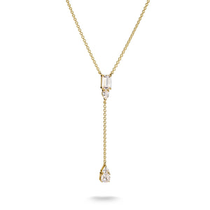 Y Necklace with White Zirconia Stones Bold Elegance | THOMAS SABO Australia