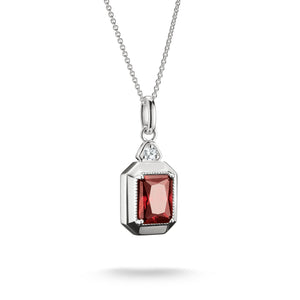 Necklace with Red Octagon Zirconia Pendant Elyndra | THOMAS SABO Australia