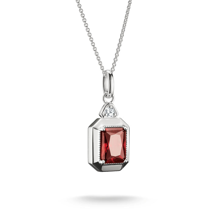 Necklace with Red Octagon Zirconia Pendant Elyndra | THOMAS SABO Australia