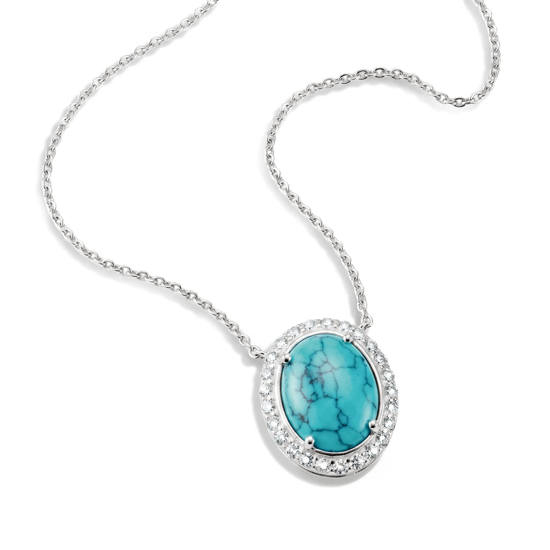 Chain with imitation turquoise and zirconia | THOMAS SABO Australia