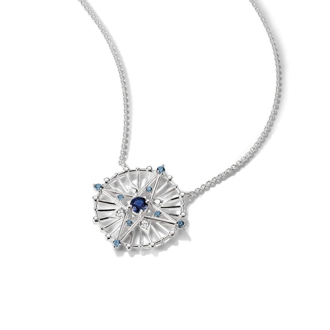 Necklace with blue stones