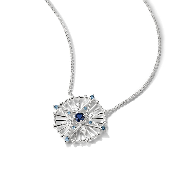 Necklace with blue stones