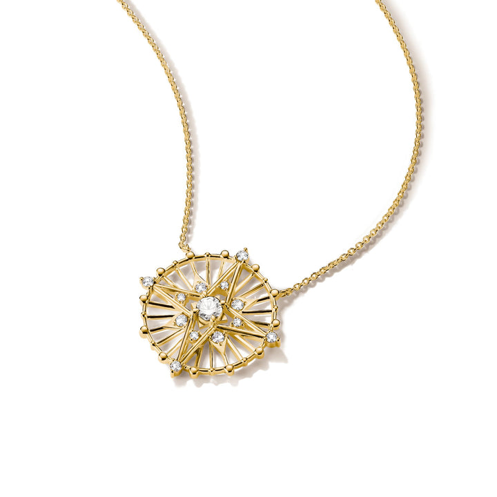 Necklace with zirconia