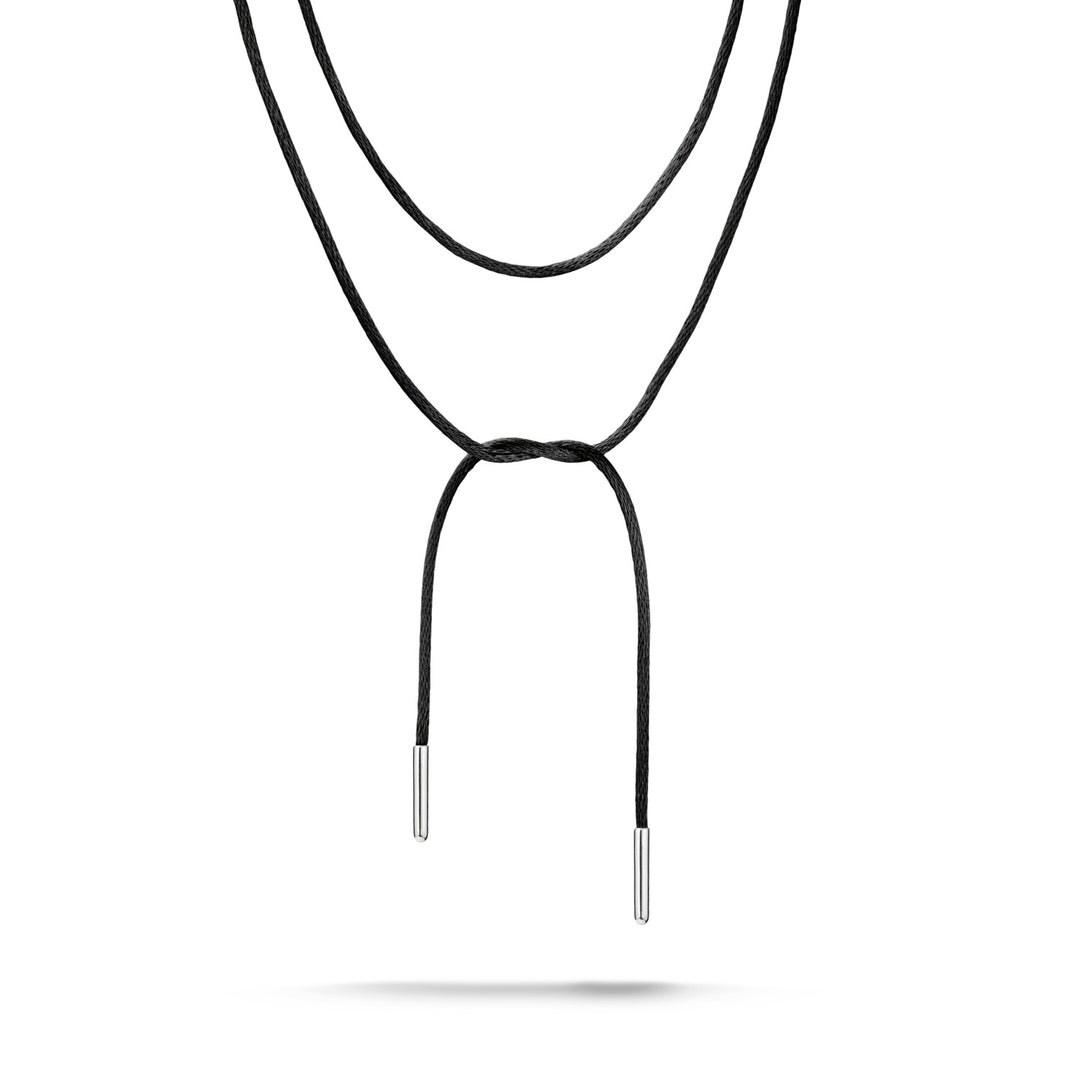 Textile Necklace Black