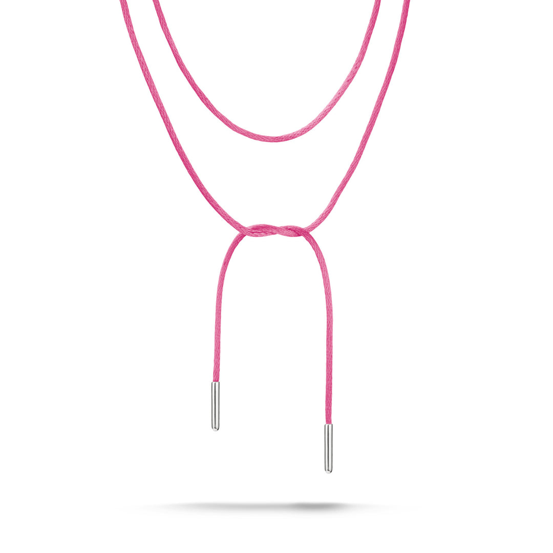 Textile Necklace Pink