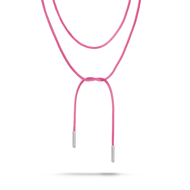Textile Necklace Pink