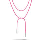 Textile Necklace Pink