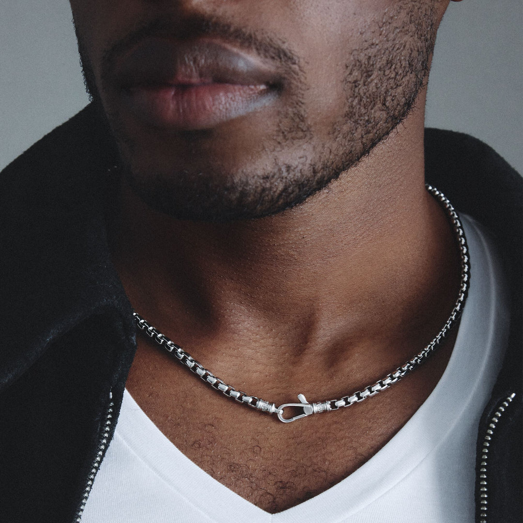 Stainless Steel Box Chain Necklace 5.2mm