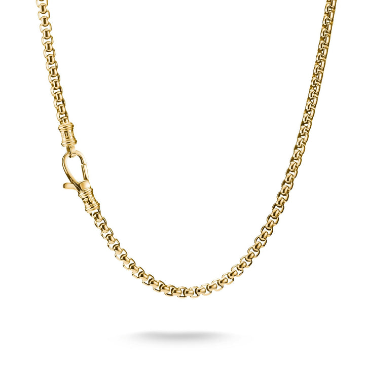 Gold-Tone Stainless Steel Box Chain Necklace 4mm | THOMAS SABO