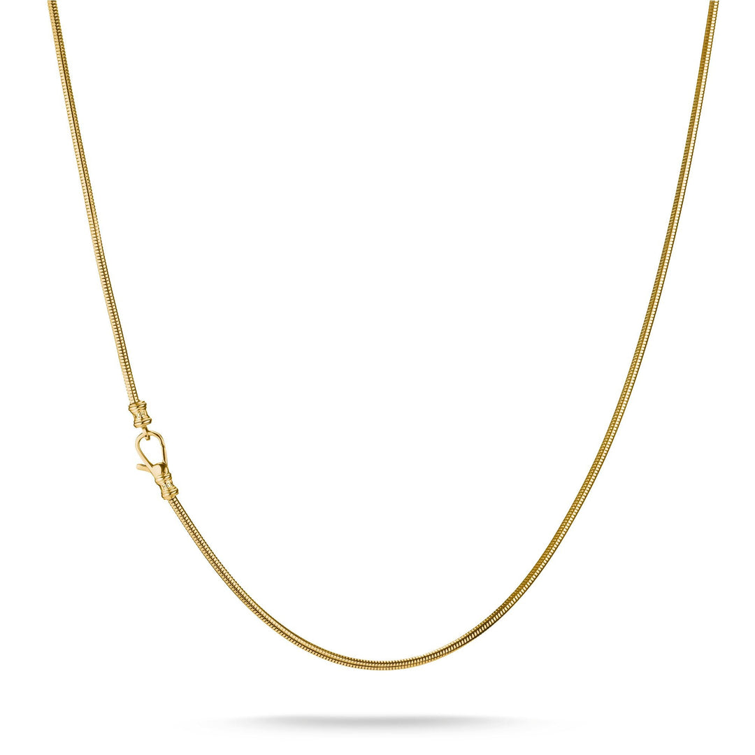Gold-Tone Stainless Steel Snake Chain Necklace 2mm | THOMAS SABO