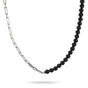 Stainless Steel Obsidian Bead Necklace | THOMAS SABO