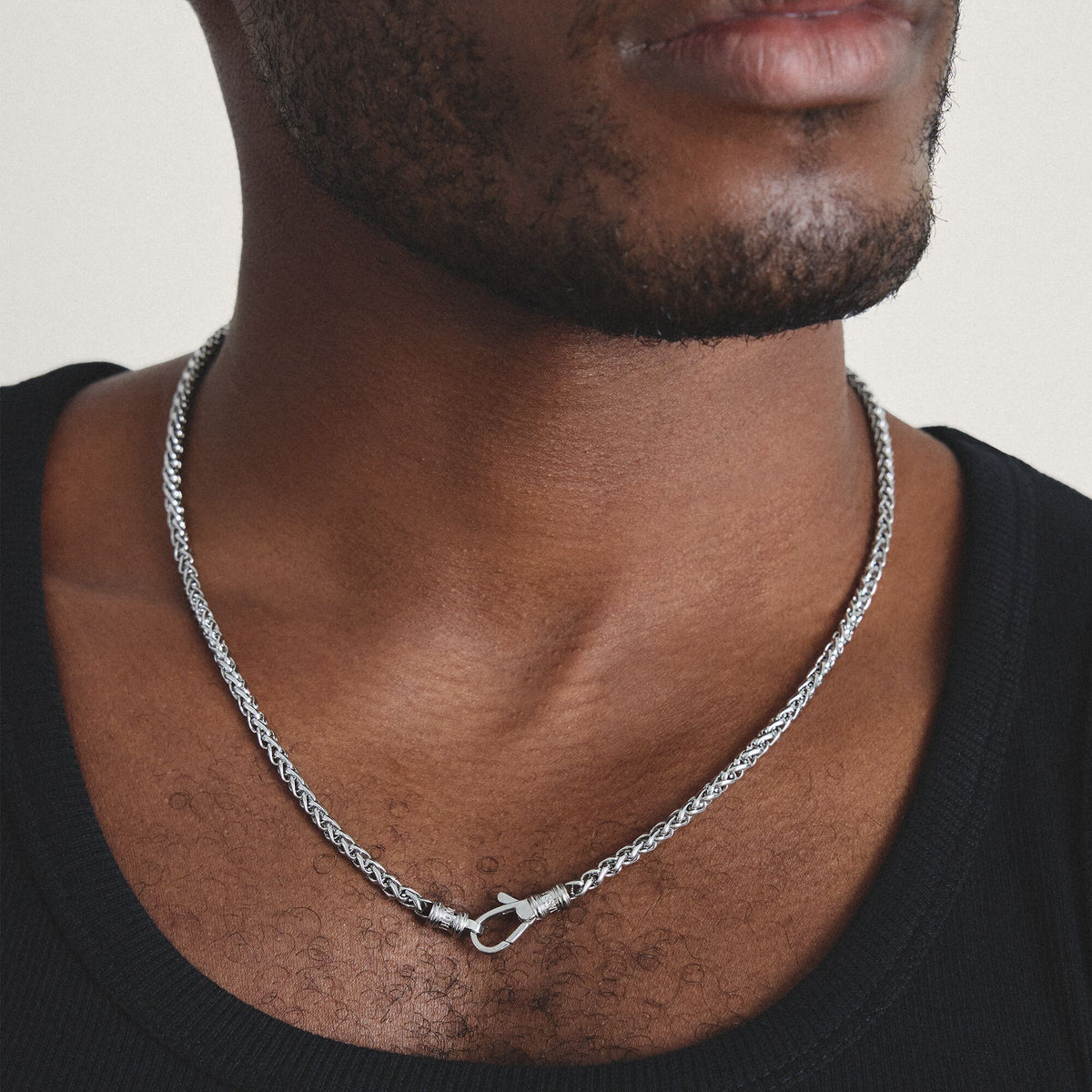 Stainless Steel Rope Chain Necklace 4mm