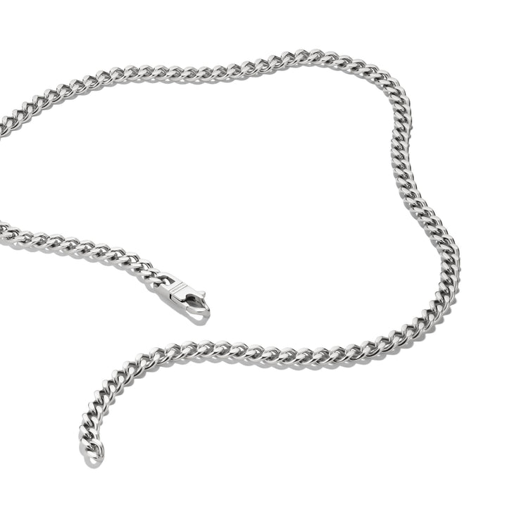 Stainless Steel Curb Chain Necklace 7mm