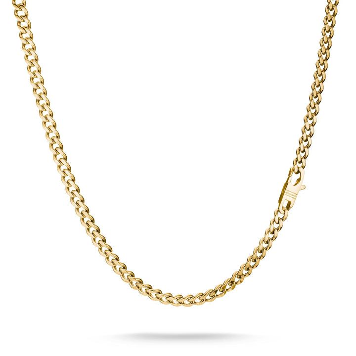 Gold-Tone Stainless Steel Curb Chain Necklace 7mm | THOMAS SABO