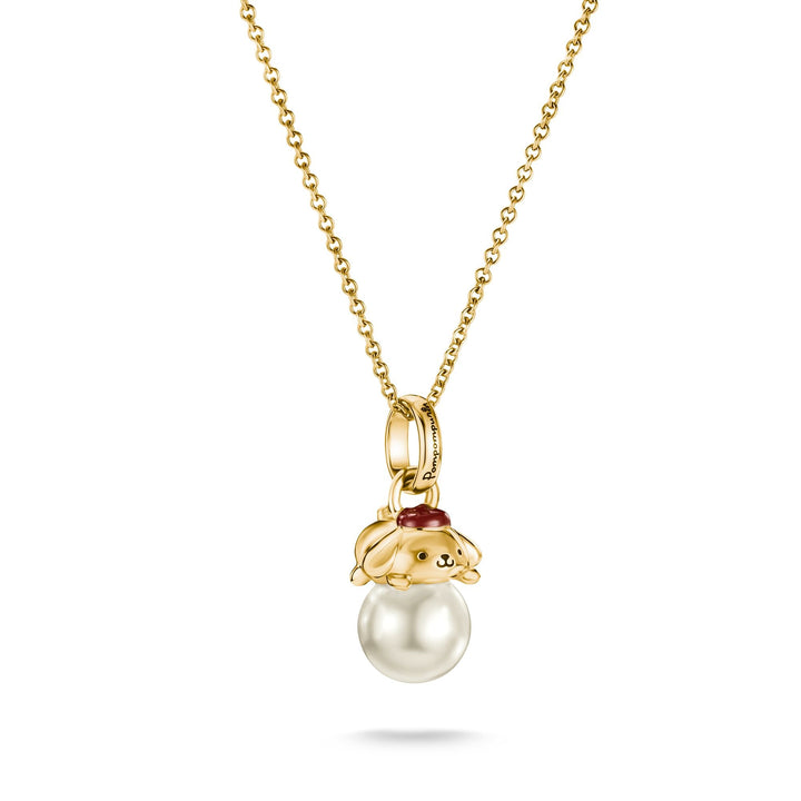 Hello Kitty Pompompurin Necklace with Pearl, Gold-Plated | THOMAS SABO