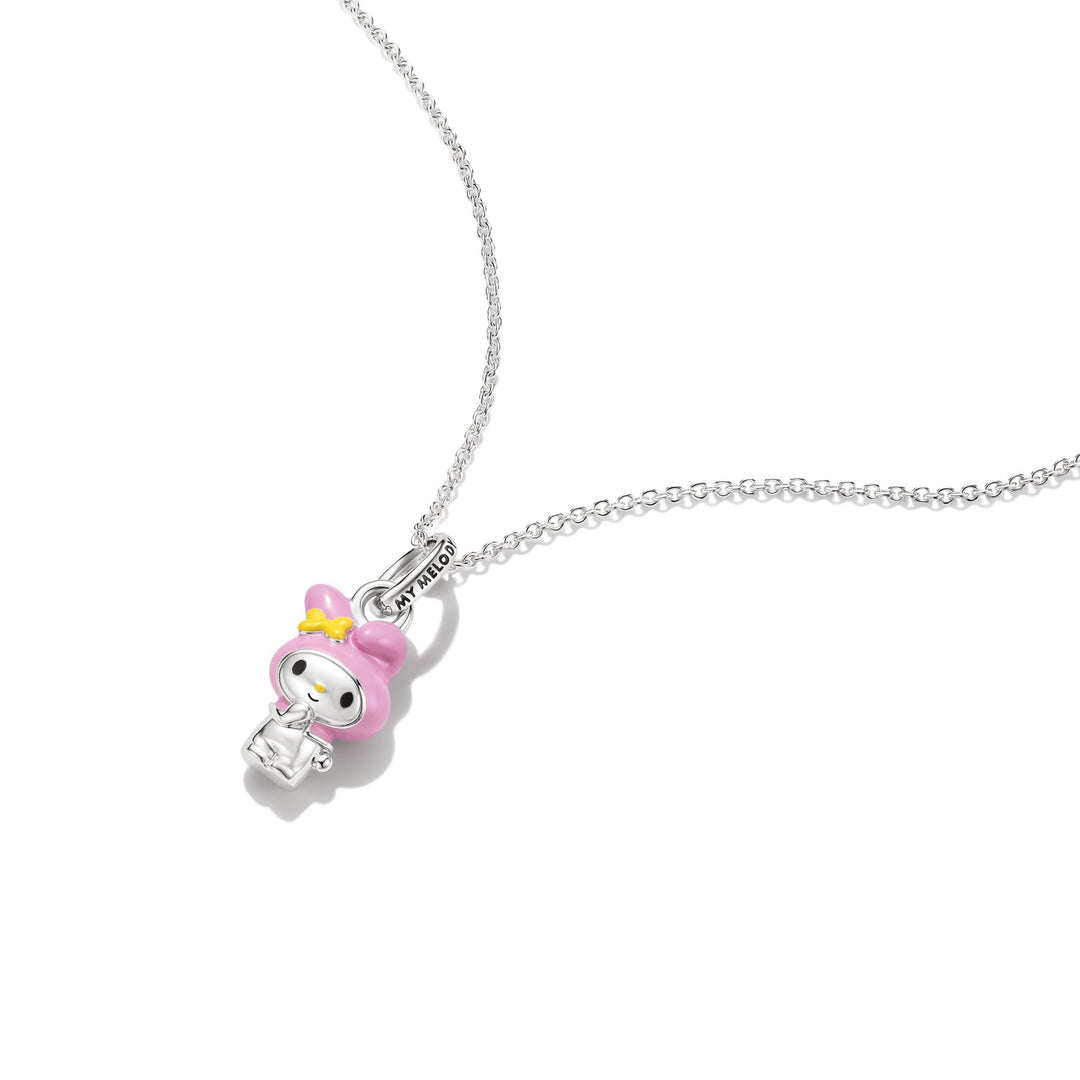 Hello Kitty My Melody Necklace, Silver-Plated