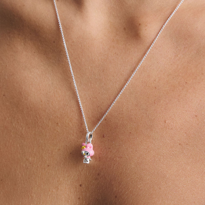 Hello Kitty My Melody Necklace, Silver-Plated