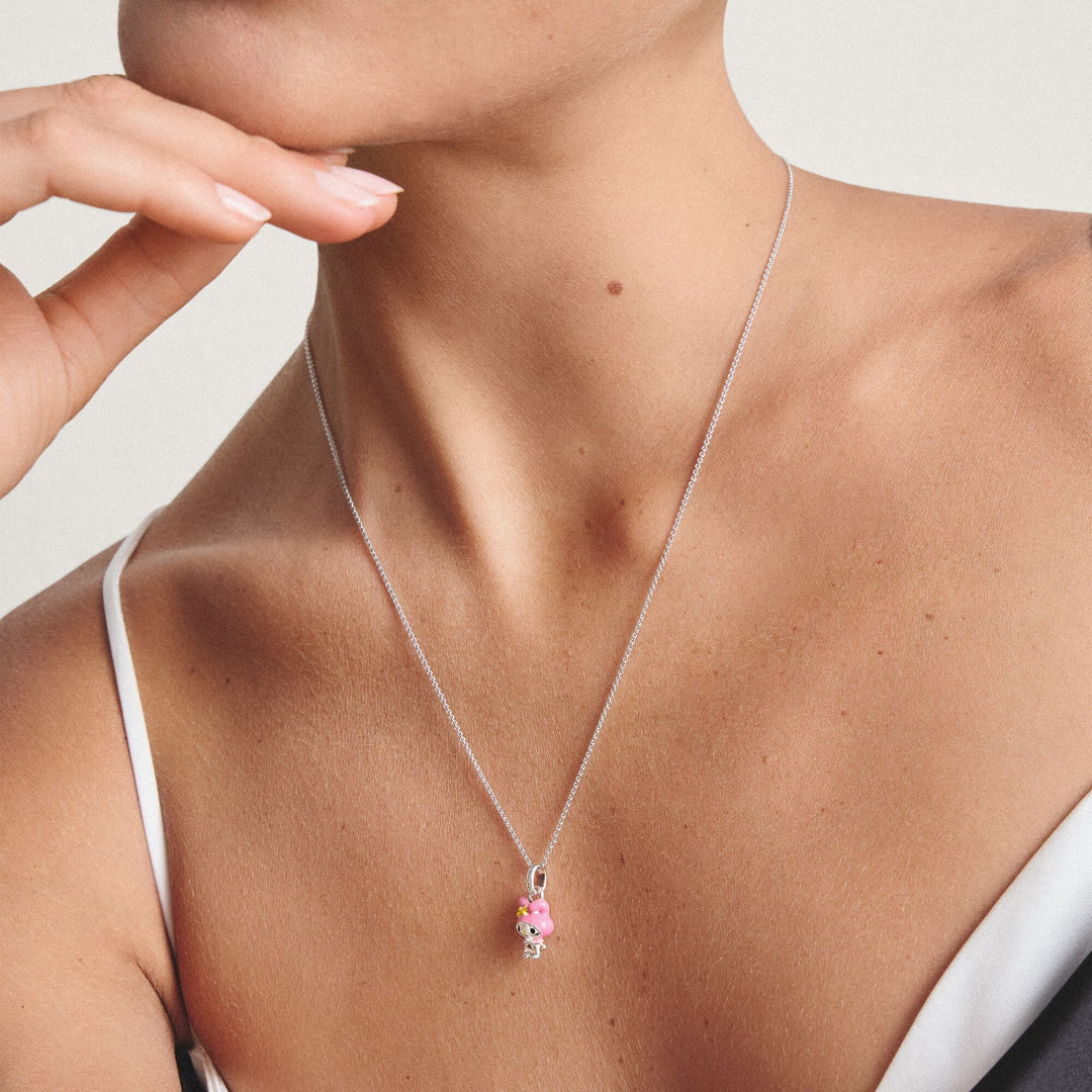 Hello Kitty My Melody Necklace, Silver-Plated