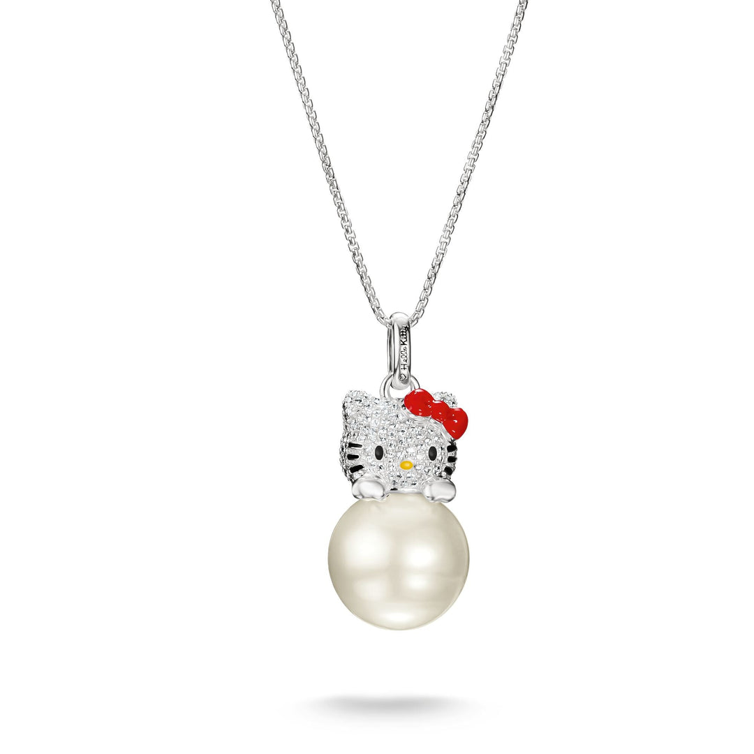 Hello Kitty Necklace pearl with zirconia | THOMAS SABO Australia