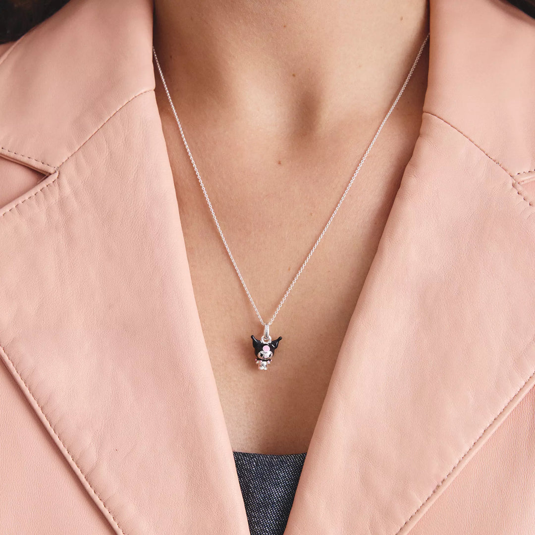 Hello Kitty Kuromi Necklace, Silver-Plated