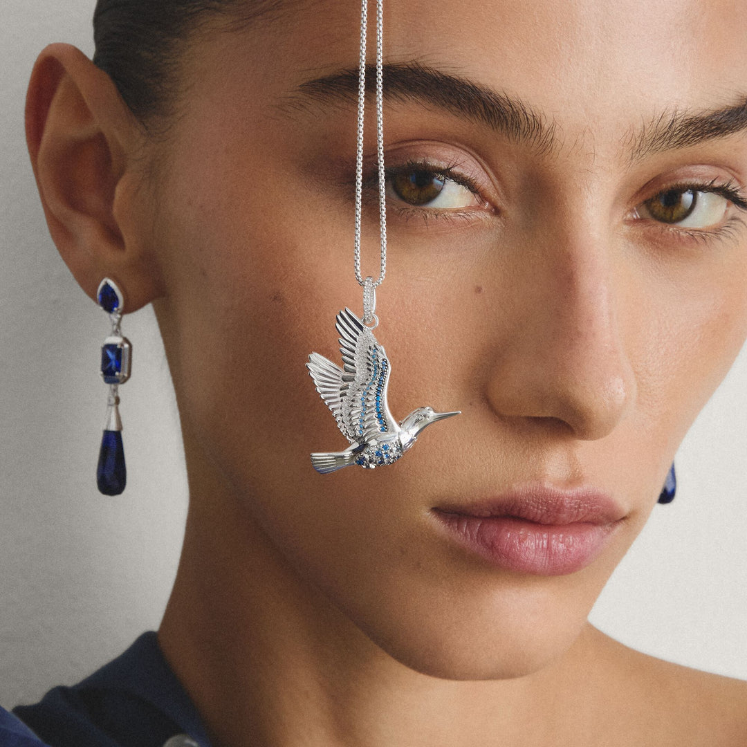Pendant kingfisher with stones | THOMAS SABO Australia