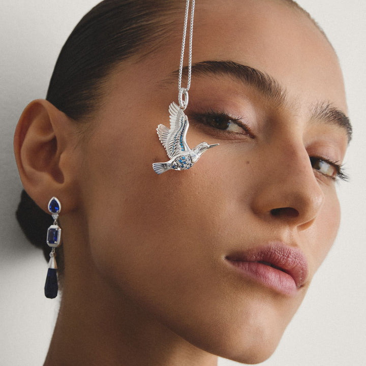 Pendant kingfisher with stones | THOMAS SABO Australia