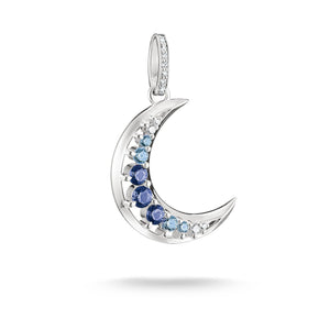 Pendant moon with blue stones | THOMAS SABO Australia