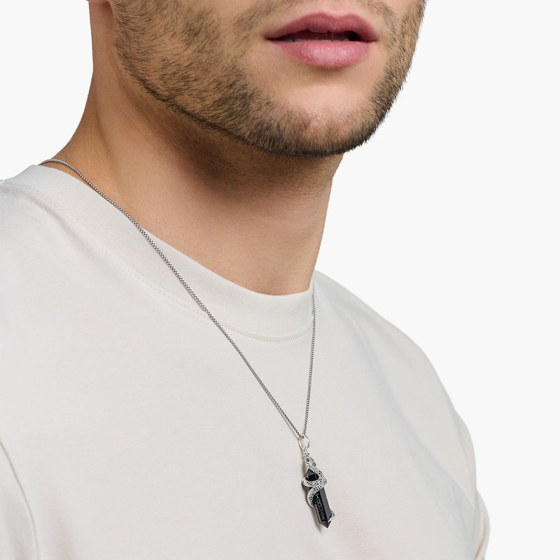 Snake & Onyx Necklace Set