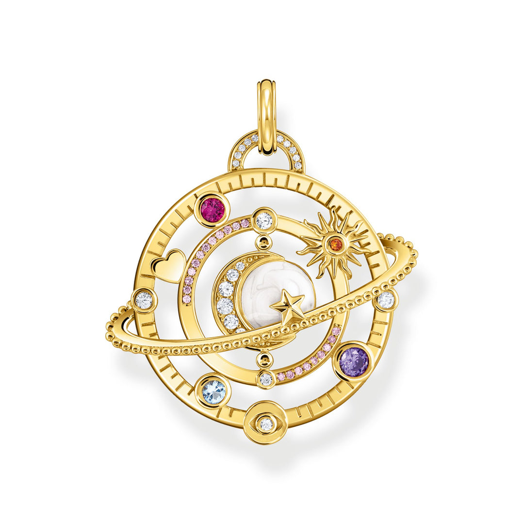 Planetary Ring Pendant with colourful stones | THOMAS SABO Australia