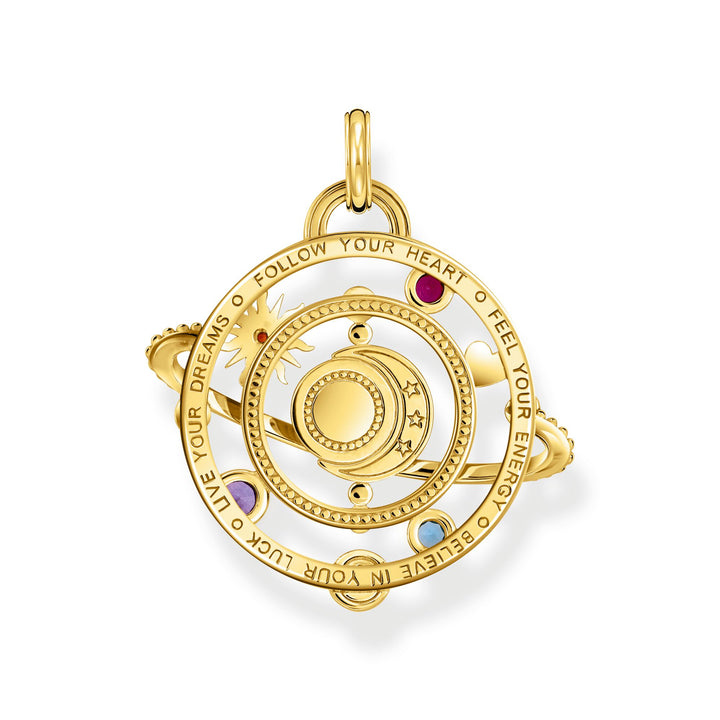 Planetary Ring Pendant with colourful stones | THOMAS SABO Australia