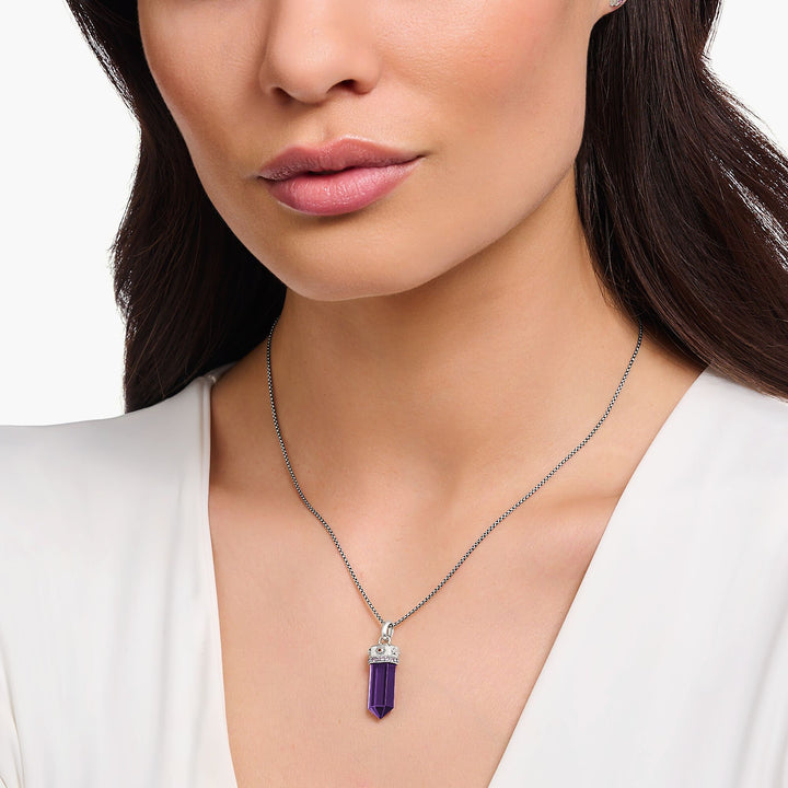 Pendant with imitation amethyst | THOMAS SABO Australia