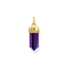 Gold Cosmic Pendant with imitation amethyst | THOMAS SABO Australia
