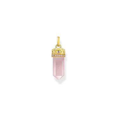 Rose quartz crystal pendant gold | THOMAS SABO Australia