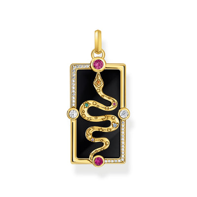 Gold Cosmic Pendant with snake and stones | THOMAS SABO Australia